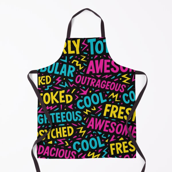 Item preview, Totally Gnarly 80s Slang Neon All-Over Print designed and sold by getpressedshirt.