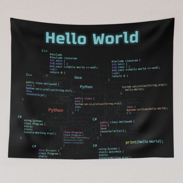 Item preview, Hello World designed and sold by Random Designs.