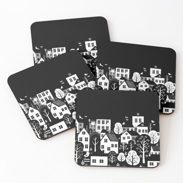 Item preview, Black and white urban illustration designed and sold by Design4uStudio.
