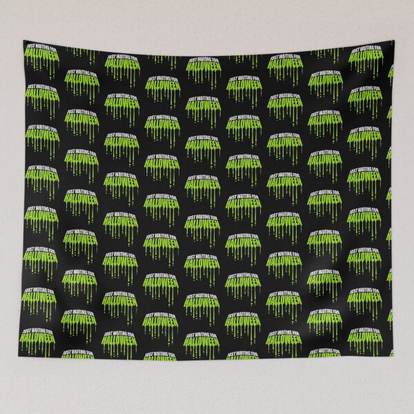 Item preview, Just Waiting For Halloween Slime Drops Graffiti Style designed and sold by shirt-o-mat.