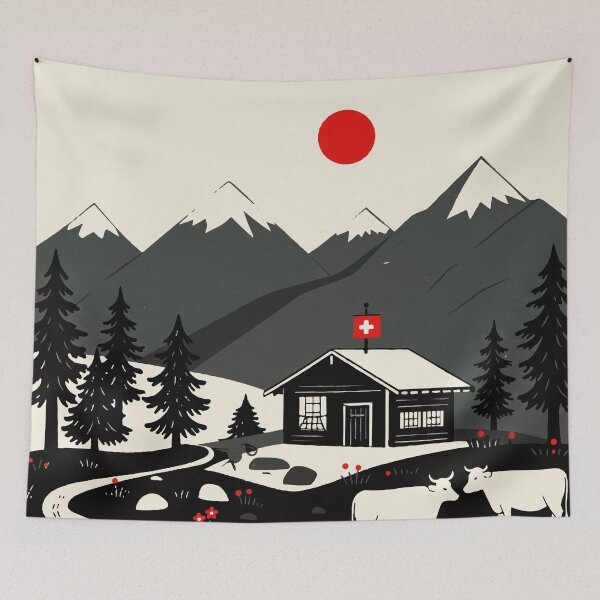 Item preview, Swiss landscape designed and sold by Design4uStudio.