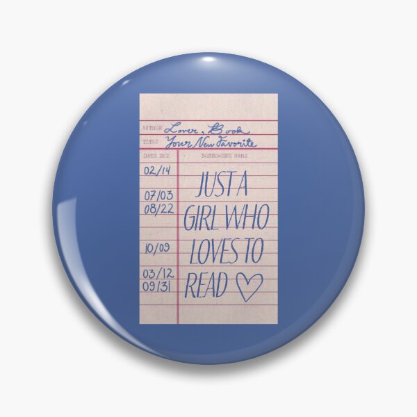 Item preview, Just a girl who loves to read library card designed and sold by SloaneDesigns.
