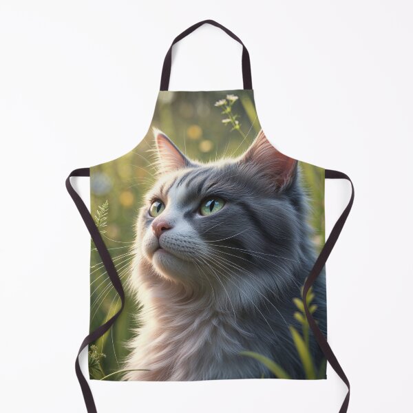 Item preview, Gray Kitty in the Meadow designed and sold by My Beautiful Healing Art.