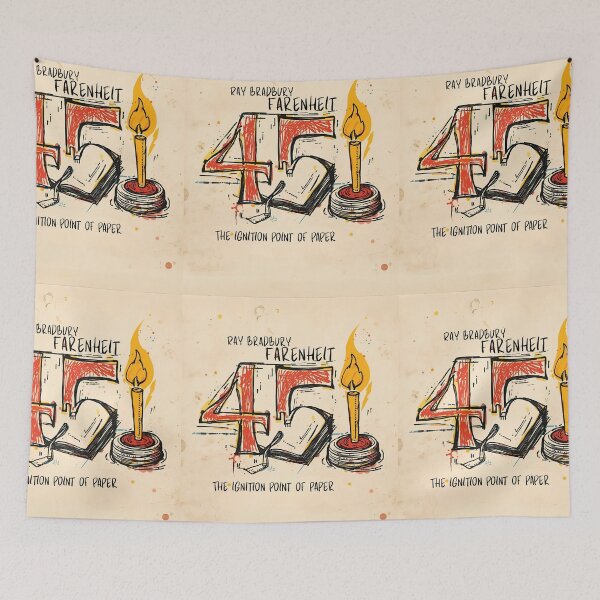 Item preview, 'Farenheit 451' by Ray Bradbury designed and sold by Filologica.