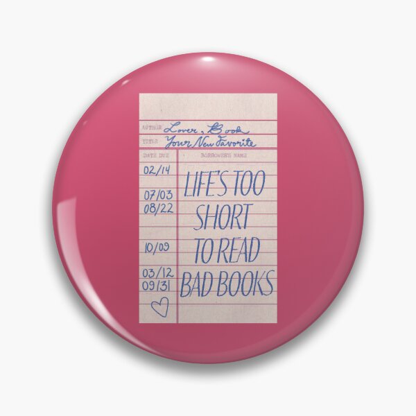 Item preview, Life's too short to read bad books library card designed and sold by SloaneDesigns.
