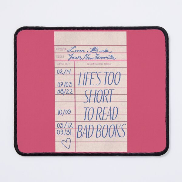 Item preview, Life's too short to read bad books library card designed and sold by SloaneDesigns.