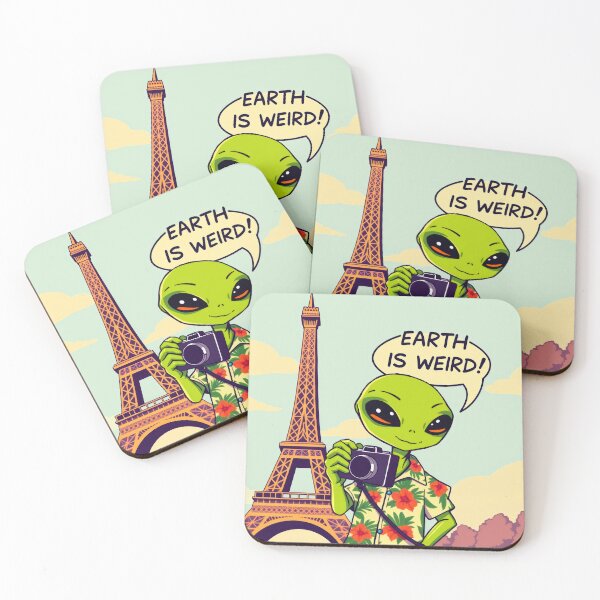 Item preview, Alien Tourist Sightseeing Earth designed and sold by CTM ArtStudio.