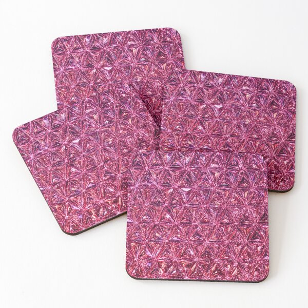 Item preview, Pink Geometric Crystal Pattern designed and sold by SassyArtistry.