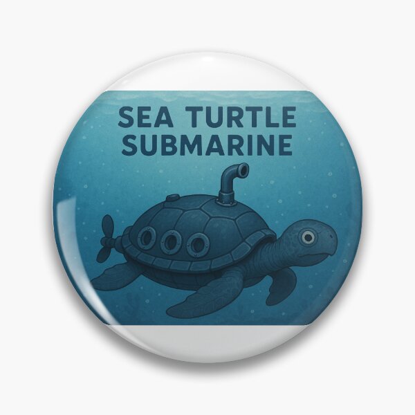 Item preview, Sea turtle submarine  designed and sold by LumberjackTNArt.
