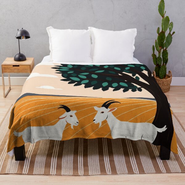 Item preview, Two goats under a tree designed and sold by Design4uStudio.