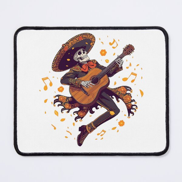Item preview, Mariachi Skeleton Playing Guitar Dia de Muertos Calavera designed and sold by VibranPalette.