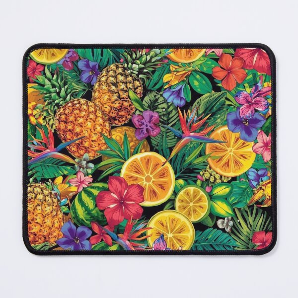 Item preview, Maximalist Tropicana Pattern- Neon Fruit Pool Party designed and sold by Esterlane.