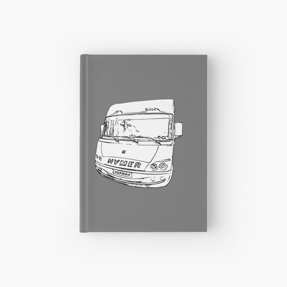 Vista previa del artículo con la obra «Cuaderno de tapa dura», diseñado y vendido por HermanTheHymer.