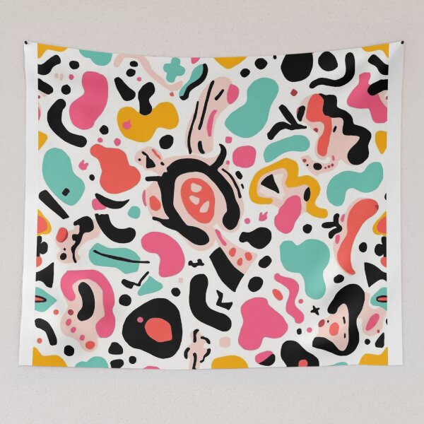 Item preview, 80s Memphis Design Abstract Pattern - Retro Geometric Shapes and Squiggles designed and sold by Esterlane.