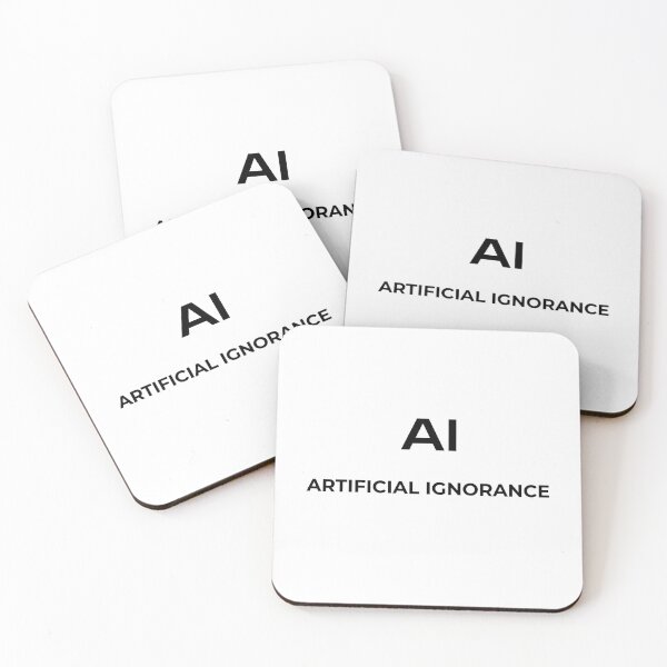Item preview, AI: Artificial Ignorance (Black) designed and sold by RR-Creative.