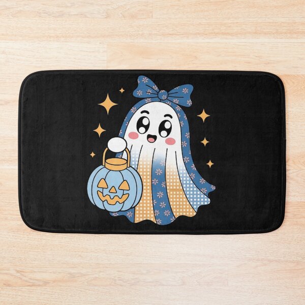 Item preview, Halloween Blue Denim Ghost Floral Patchwork Boo Ghost  designed and sold by Vastingan.