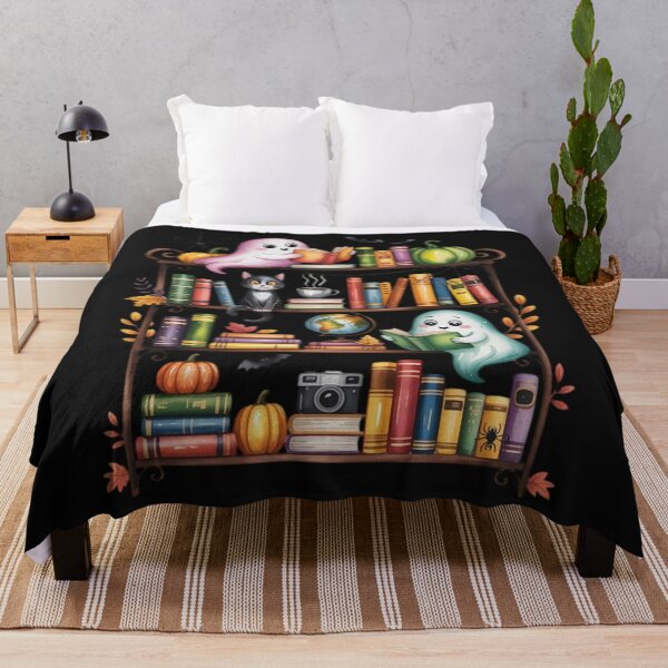 Item preview, Halloween Bookshelf Boo Ghost Reading Book  designed and sold by Vastingan.