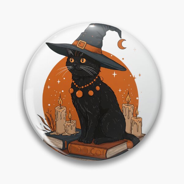 Item preview, Witch Cat Halloween Magic designed and sold by InkFool.