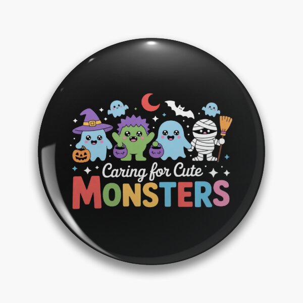 Item preview, Halloween Caring for Cute Monsters Daycare Teacher Provider  designed and sold by Vastingan.