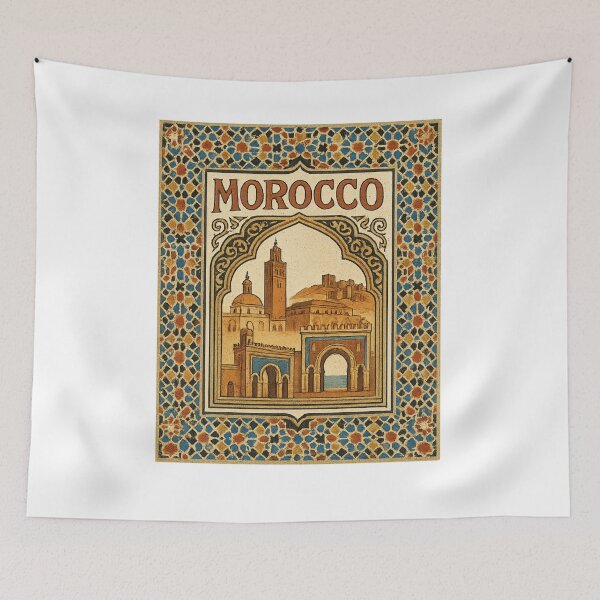 Item preview, Moroccan Mosaic Landmark Art – Traditional Decorative Design designed and sold by DailyDrivesct.