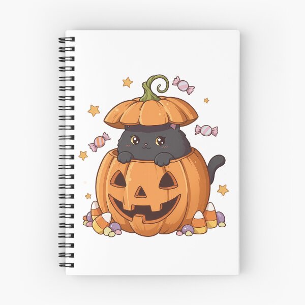 Item preview, Cute Black Cat in Pumpkin Description: An adorable black designed and sold by InkFool.