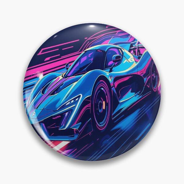 Item preview, Futuristic Racing Supercar - Neon Speed Machine designed and sold by MODENESTY.