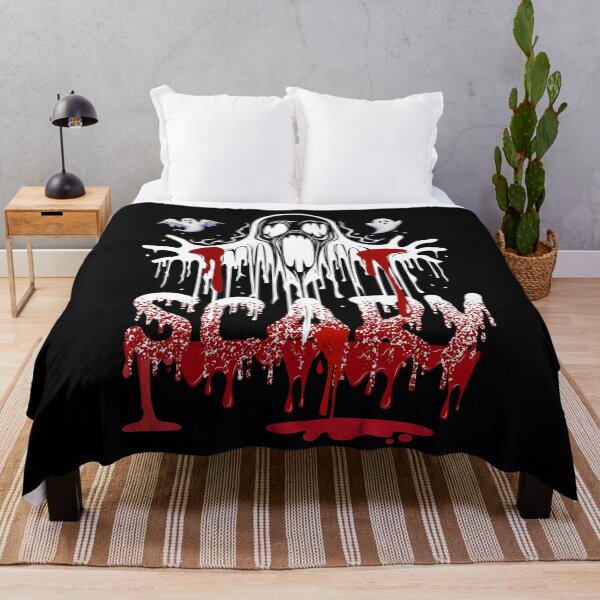 Item preview, Ghostly Horror Halloween Art – Dripping White Blood to Red Design" designed and sold by ShadeScapeArt.