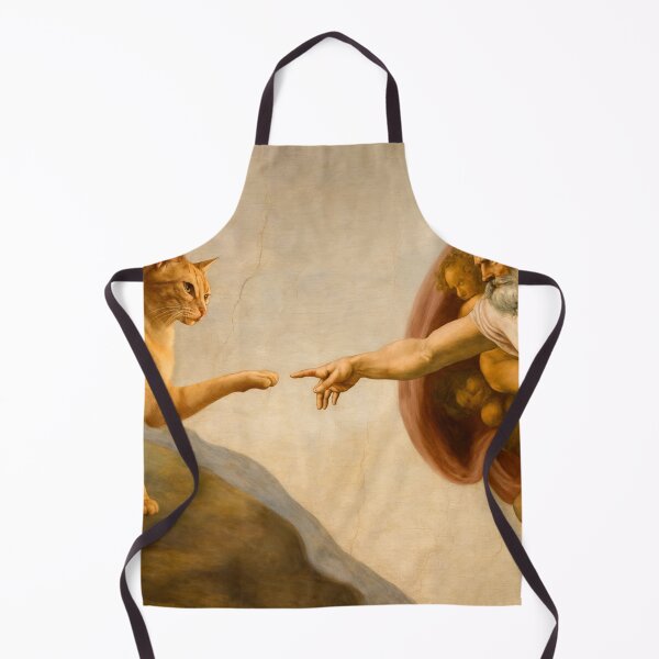 Item preview, Creation of Cat – Funny Michelangelo Parody Art Design designed and sold by CleanQuotes.