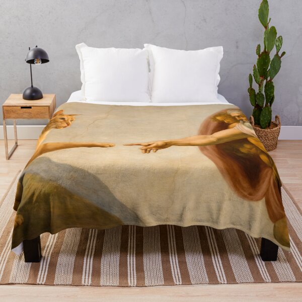 Item preview, Creation of Cat – Funny Michelangelo Parody Art Design designed and sold by CleanQuotes.