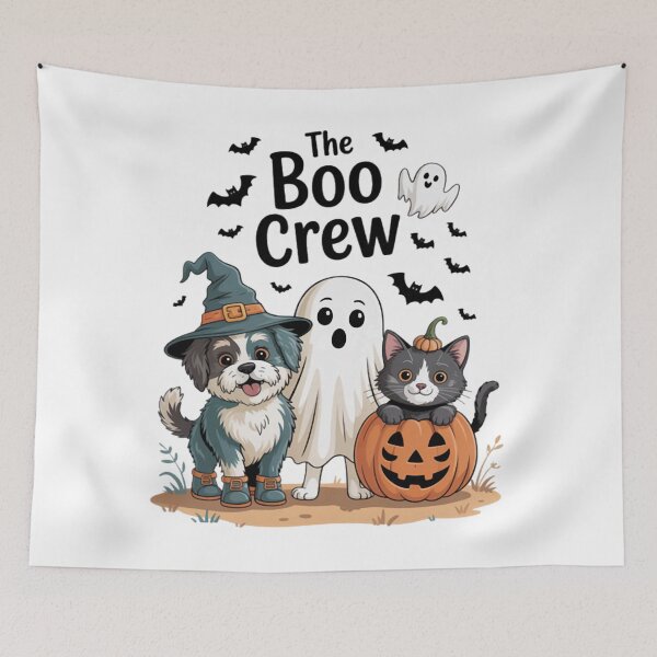 Item preview, Halloween Dog and Cat, Witch Ghost Cute Pet designed and sold by Vastingan.