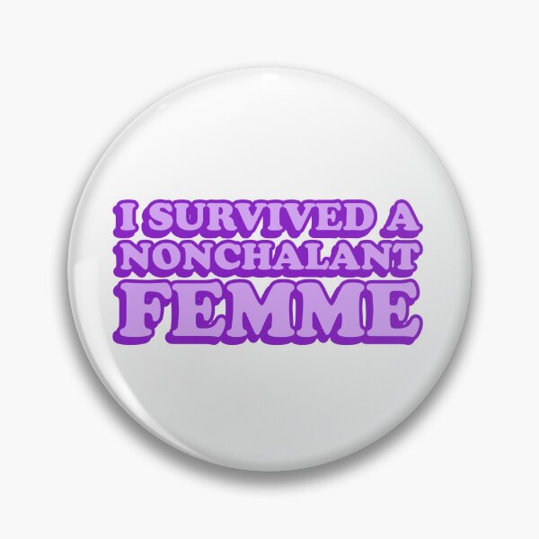Item preview, I survived a nonchalant femme designed and sold by wordswithfonts.