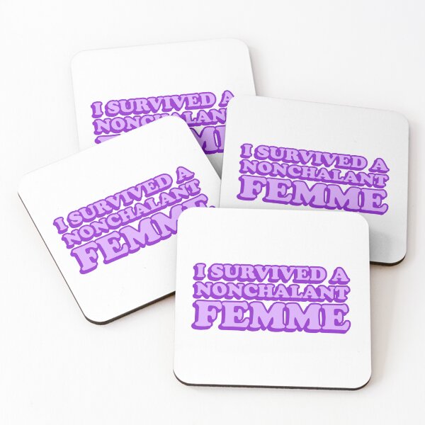 Item preview, I survived a nonchalant femme designed and sold by wordswithfonts.