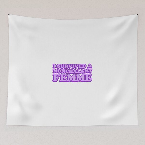 Item preview, I survived a nonchalant femme designed and sold by wordswithfonts.