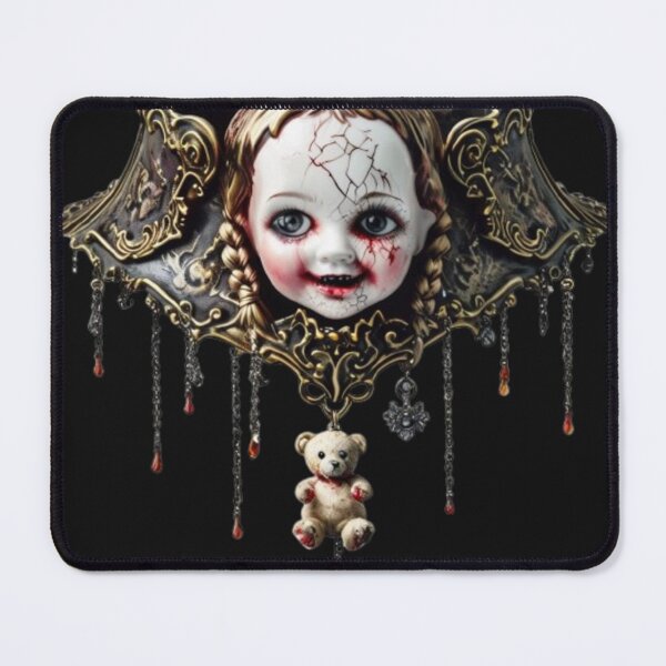 Item preview, Creepy Doll Necklace – Baroque Horror Necklace designed and sold by Antik by Schulz.