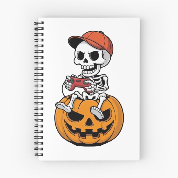 Item preview, Halloween Gamer Skeleton Pumpkin Video Gaming  designed and sold by Vastingan.