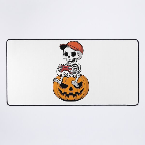 Item preview, Halloween Gamer Skeleton Pumpkin Video Gaming  designed and sold by Vastingan.