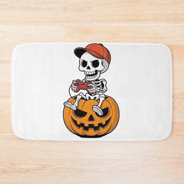 Item preview, Halloween Gamer Skeleton Pumpkin Video Gaming  designed and sold by Vastingan.
