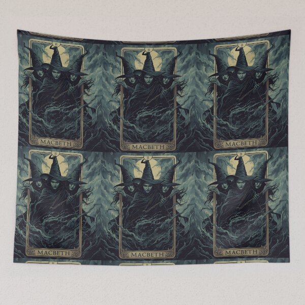 Item preview, 'Macbeth' by William Shakespeare. The three witches designed and sold by Filologica.
