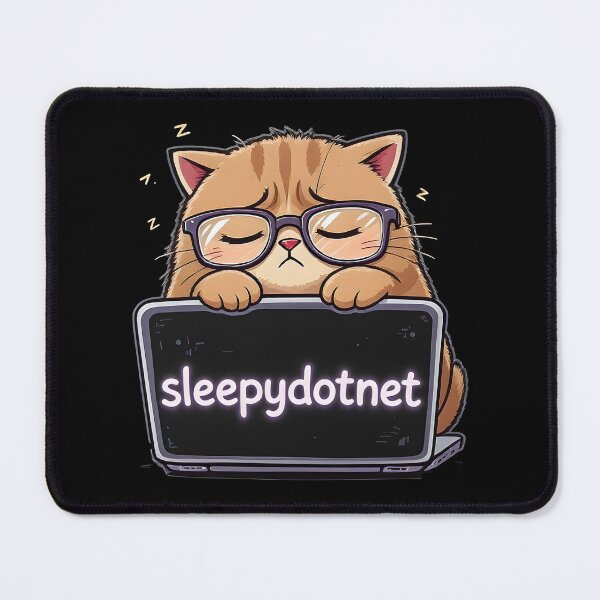 Item preview, sleepydotnet Sleepy Cat Coder designed and sold by Uglyandcute.