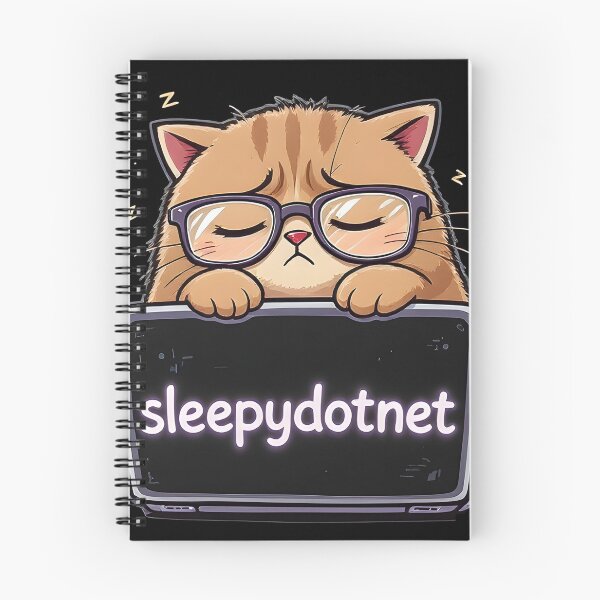 Item preview, sleepydotnet Sleepy Cat Coder designed and sold by Uglyandcute.