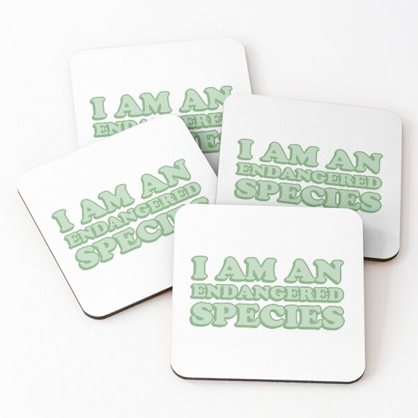 Item preview, I am an endangered species designed and sold by wordswithfonts.