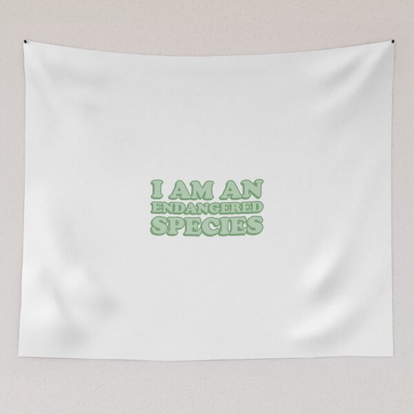 Item preview, I am an endangered species designed and sold by wordswithfonts.