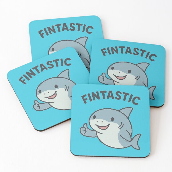 Item preview, Fintastic — Kawaii Thumbs-Up Shark designed and sold by Dream Machine.