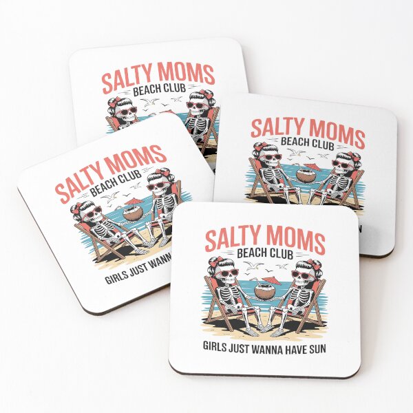 Item preview, Skeleton Salty Moms Beach Club Girls Just Wanna Have Sun designed and sold by August4Laughs25.