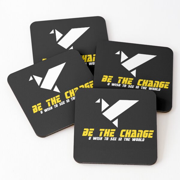 Item preview, Be the Change – Origami Bird Motivational Design designed and sold by NORENTE.