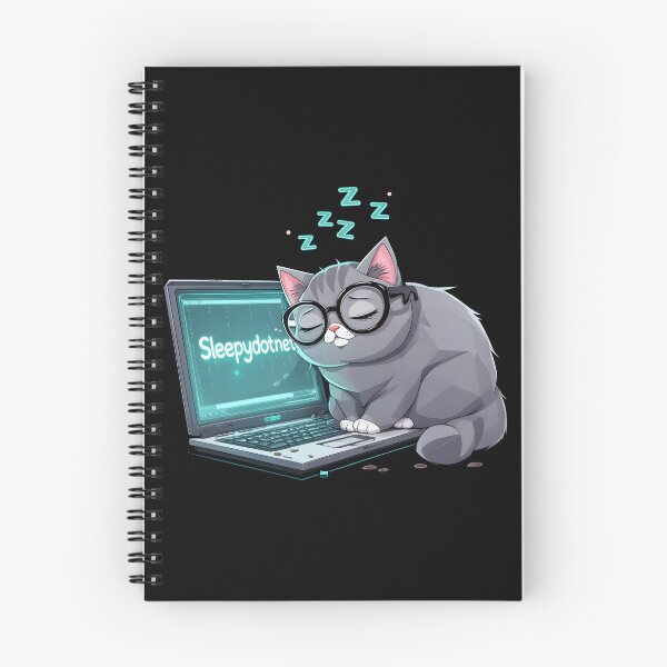 Item preview, sleepydotnet Sleepy Cat Coder designed and sold by Uglyandcute.