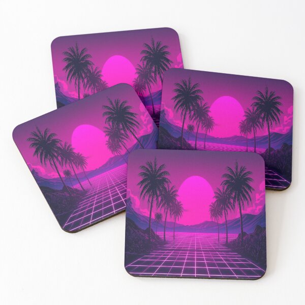 Item preview, Retro Vaporwave Sunset - 80s Neon Aesthetic designed and sold by MODENESTY.