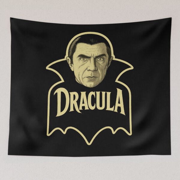 Item preview, Dracula – Vintage Horror Emblem designed and sold by CineVault.