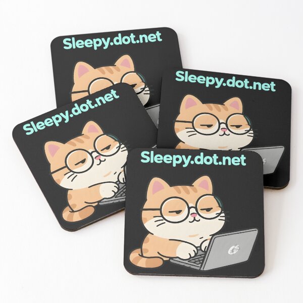 Item preview, sleepydotnet Sleepy Cat Coder designed and sold by Uglyandcute.