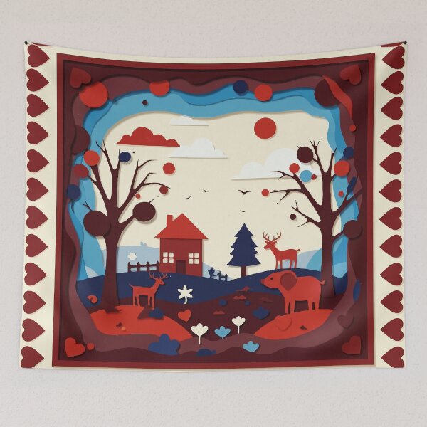 Item preview, A paper cut illustration designed and sold by Design4uStudio.